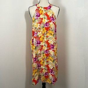 Nine West Floral Sleeveless, Zipper Back Dress Size 4